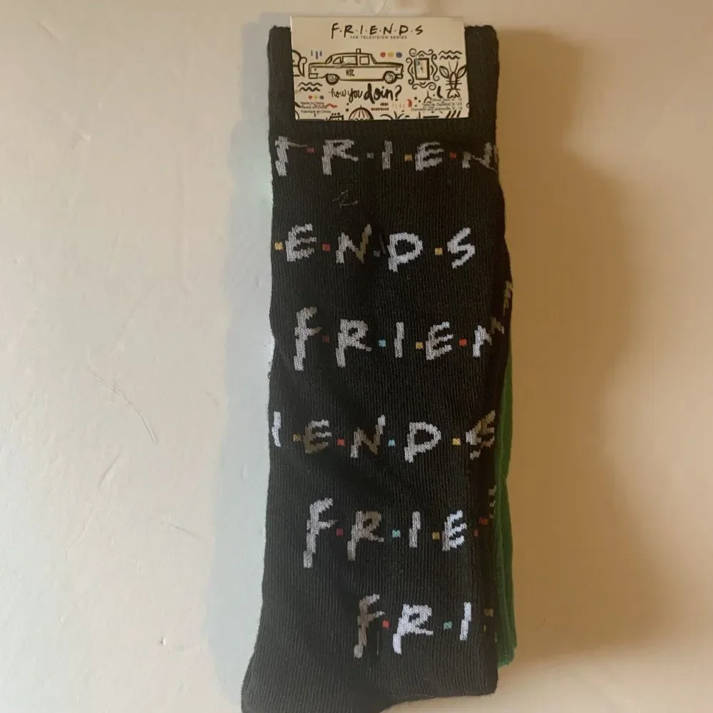 NOVELTY SOCKS X FRIENDS Central Perk Sock Collection Unisex Women Shoe Size 6-12